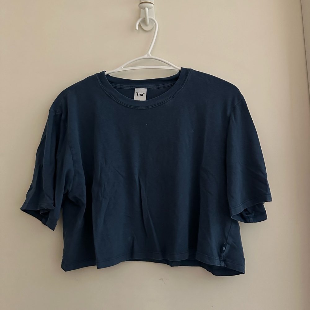 Tna- blue cropped tee